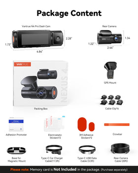 Vantrue N4 Pro renewed status badge signals refurbished quality.