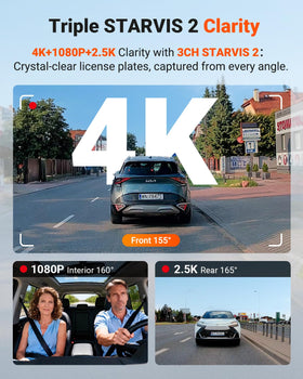 Vantrue N4 Pro S cabin inside 2.5K view captures passenger area clearly.
