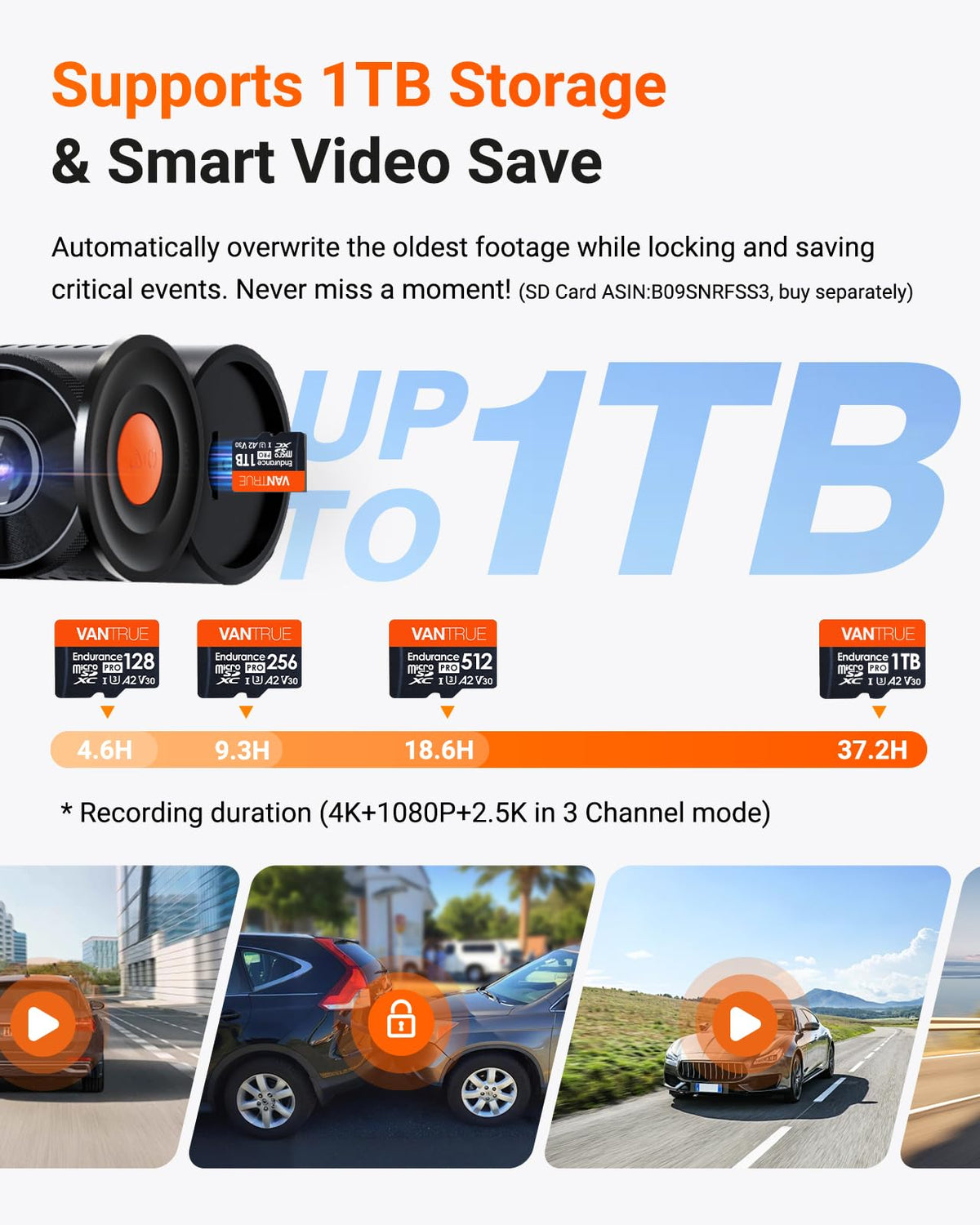Vantrue N4 Pro S PlatePix and Night Vision 4.0 enhance plate recognition