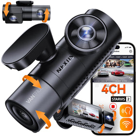Vantrue N5 360° front camera captures broad day footage for full road coverage