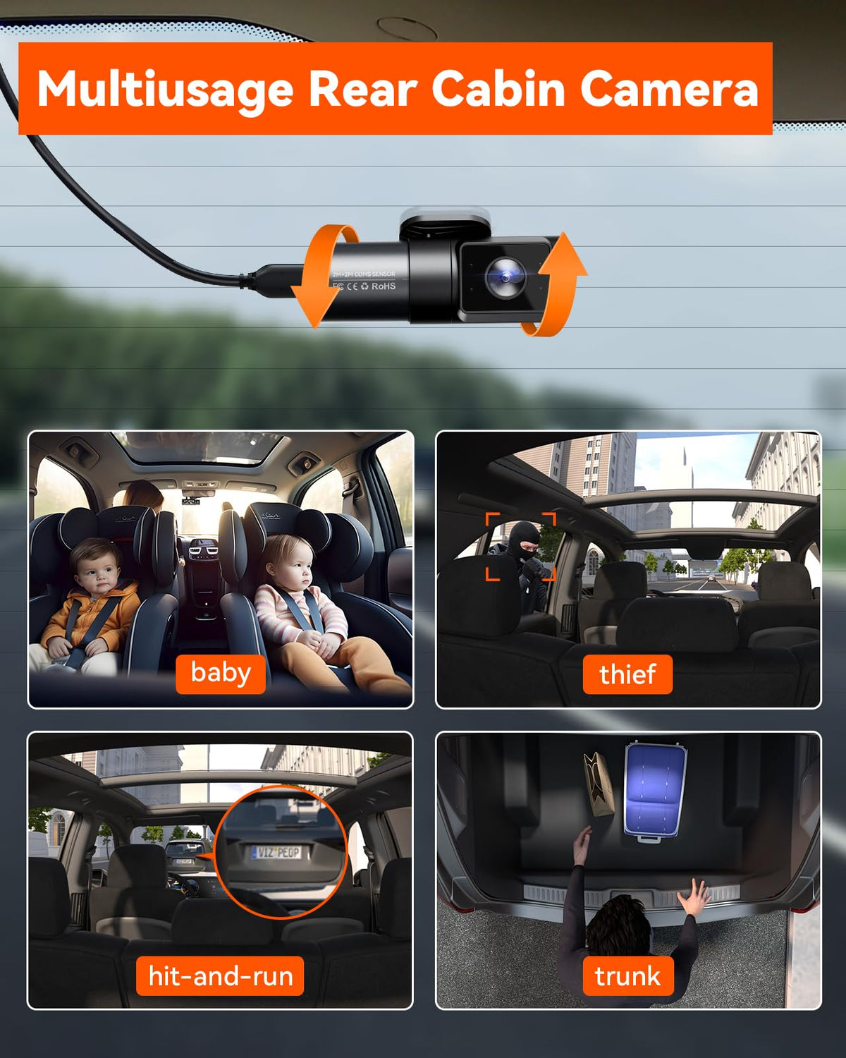 Vantrue N5 Starvis 2 night vision highlights details in low light