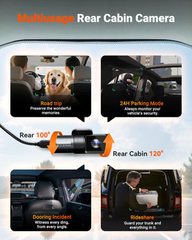 Vantrue N5S app interface with WiFi and GPS for quick control.