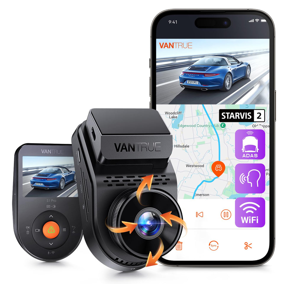 Vantrue S1 Pro front camera with STARVIS 2 sensor for clear daytime footage