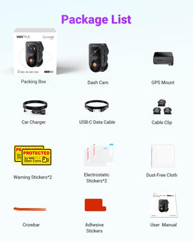 Vantrue S1 Pro Max easy installation with premium adhesive mount