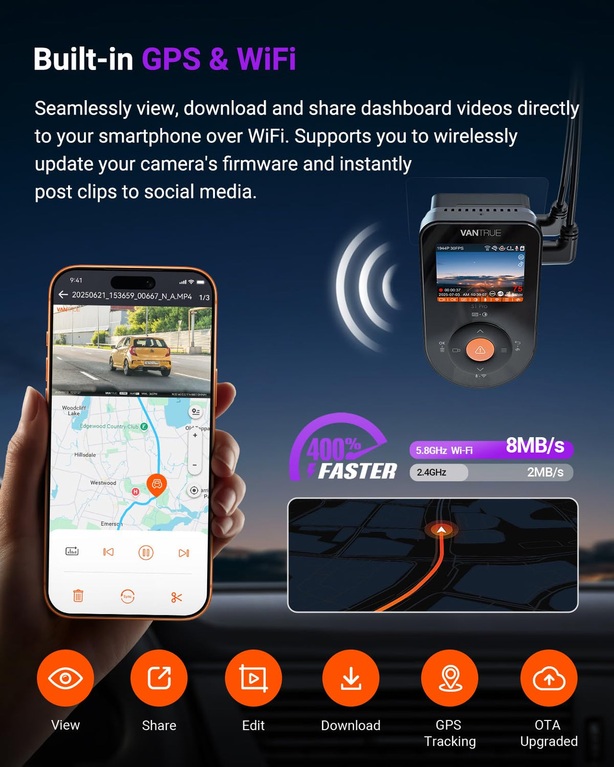 Vantrue S1 Pro 24/7 parking mode with context-rich capture