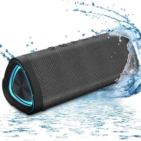 Vanzon V40 front view shows rugged waterproof design for outdoor listening.