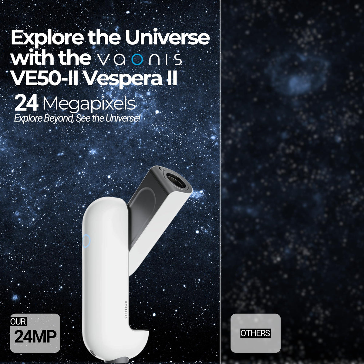 Vaonis Vespera Pro live panorama capture via CovalENS for immersive sky mosaics.