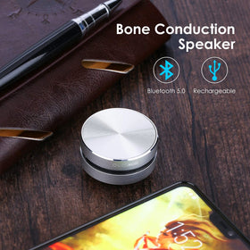 VapeOnly Humbird bone conduction speaker on a car dash for hands-free audio