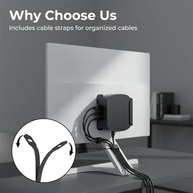 Varghesyla cable-ties-included helps organize cables neatly and safely.