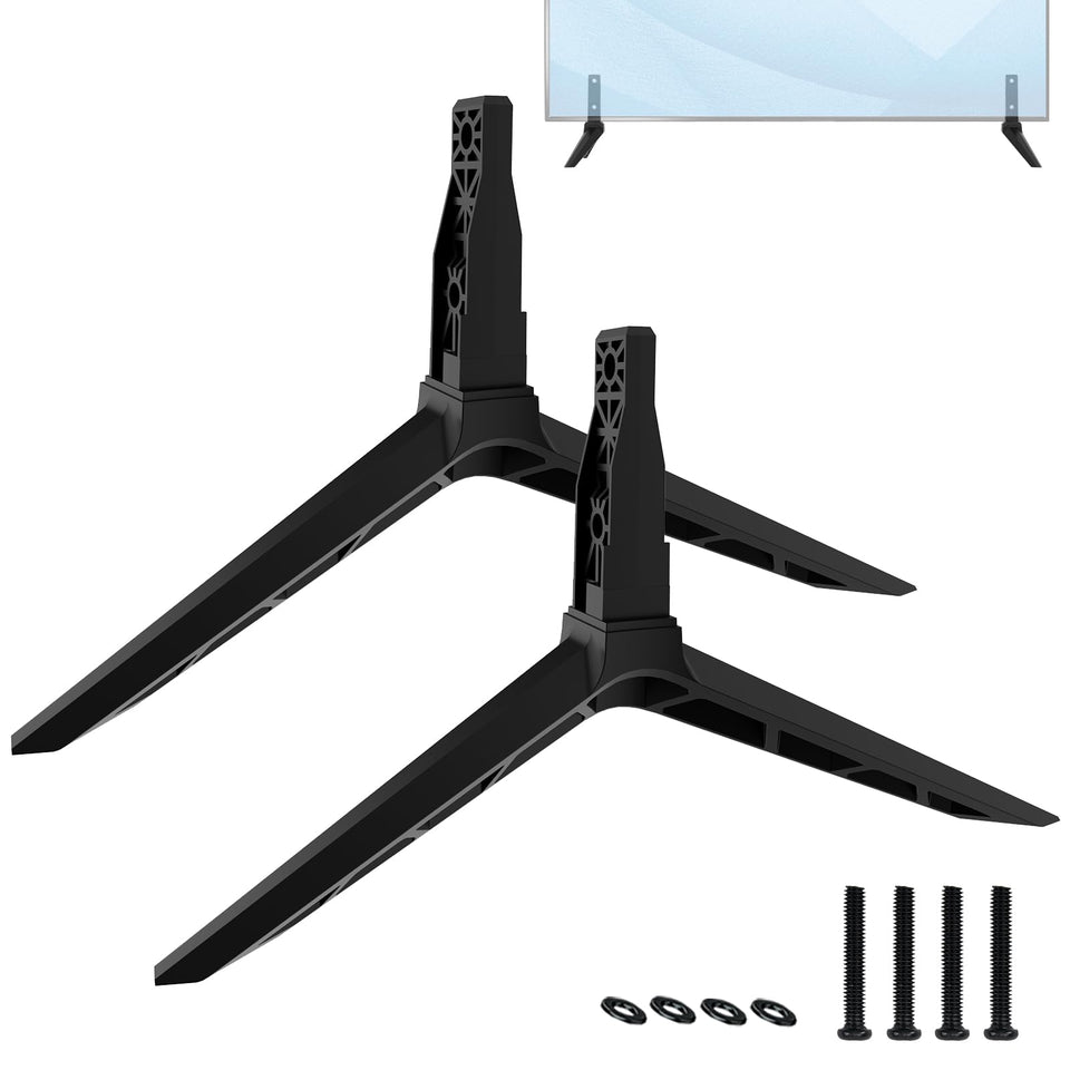 Varghesyla front view of replacement Vizio TV legs showing sturdy support