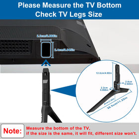 Varghesyla anti-scratch non-slip foot pad on TV leg protecting furniture and improving grip