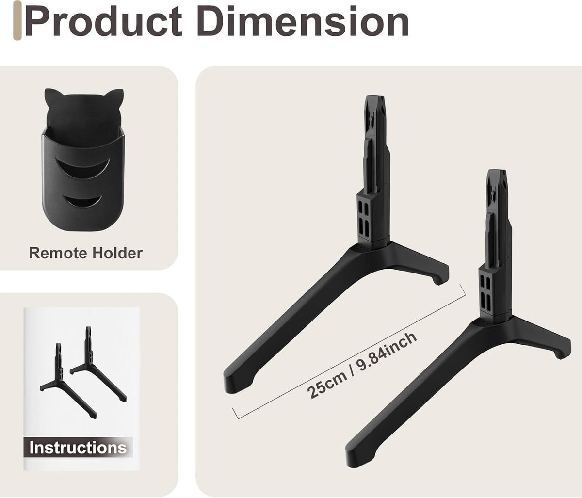 Varghesyla tabletop TV stand keeps living spaces tidy and organized