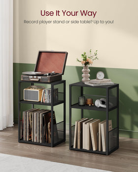 VASAGLE lifestyle living room setup showing compact side table and decor benefit