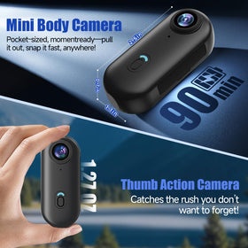 Vauvinmaic 4K POV wide-angle recording for immersive outdoor footage.