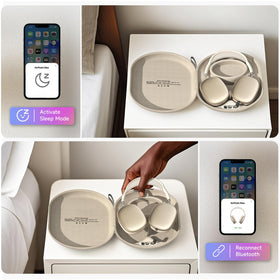 VAWVVA AirPods Max travel case combining storage and charging for convenience.