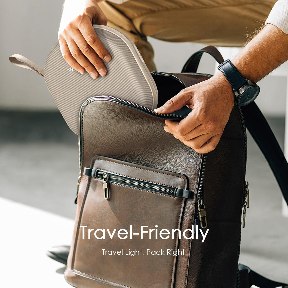 VAWVVA AirPods Max travel case durable design ready for flights and trips.