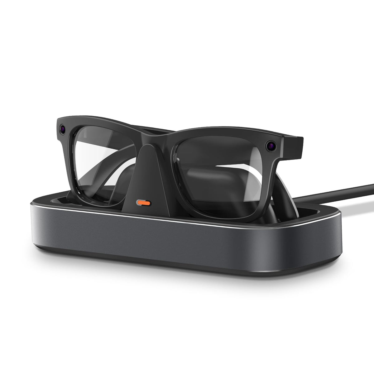 VAWVVA front view of charger showing compact gray design and organized storage benefit