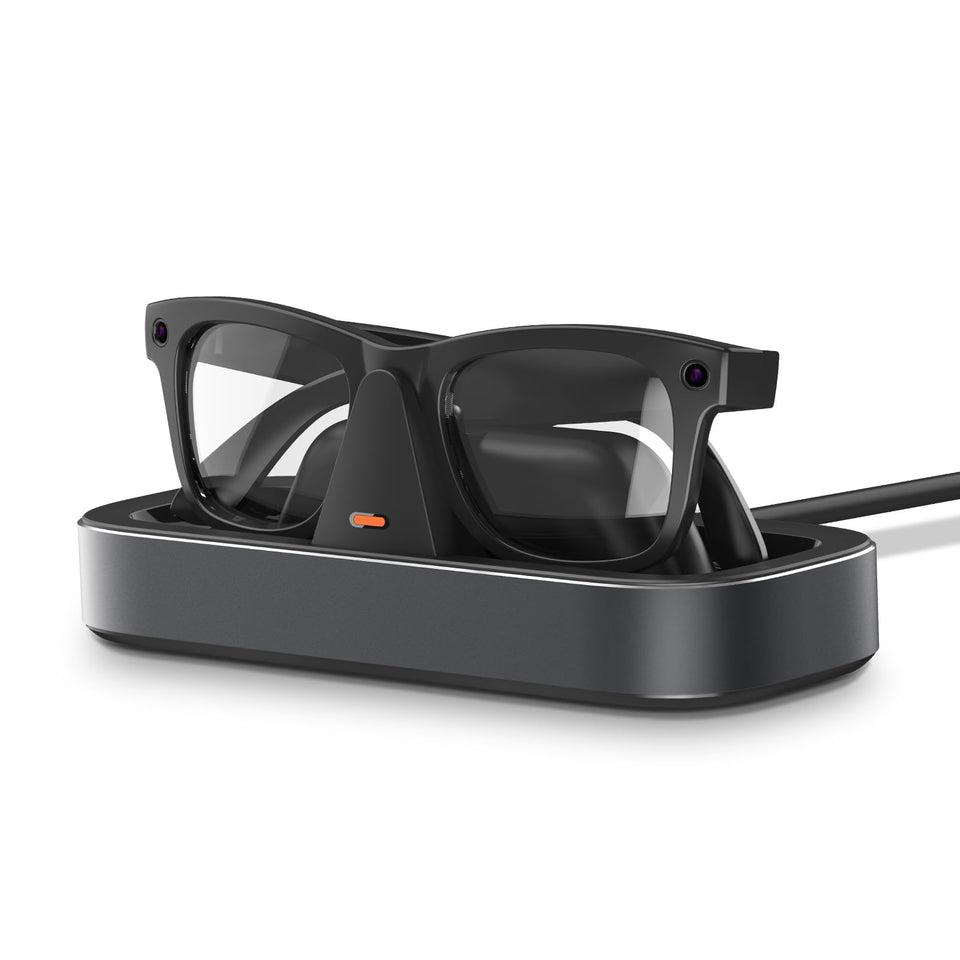 VAWVVA front view of charger showing compact gray design and organized storage benefit