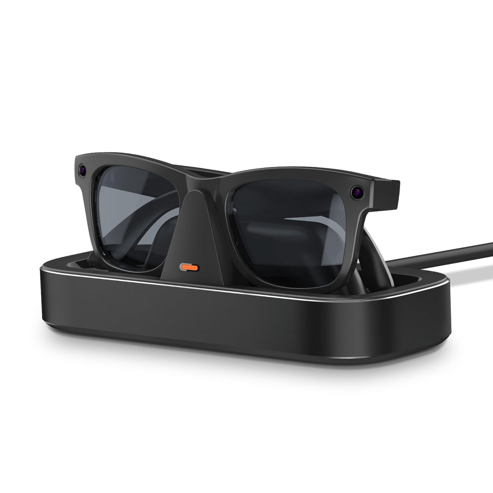 VAWVVA front view charging station showcasing sleek black dock and stable base benefit organization