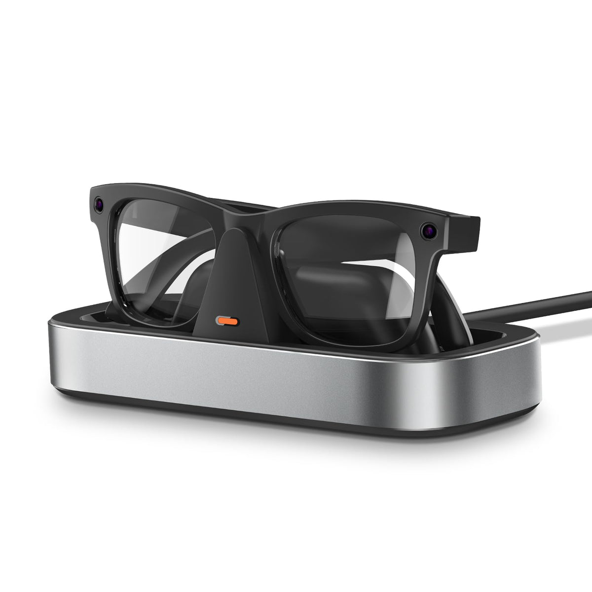 VAWVVA front view of platinum charging station showing sleek design and tidy footprint