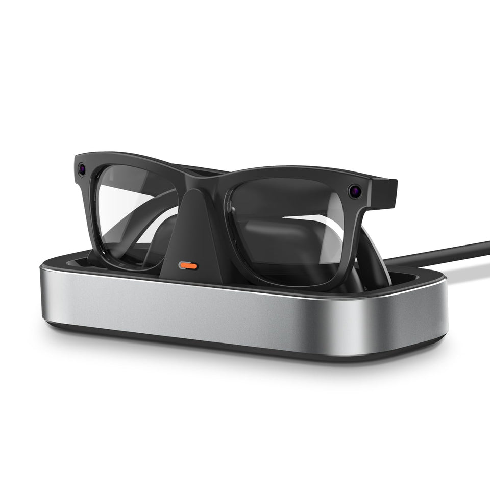 VAWVVA front view of platinum charging station showing sleek design and tidy footprint