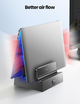 Vaydeer beside a laptop to show size and compatibility benefit
