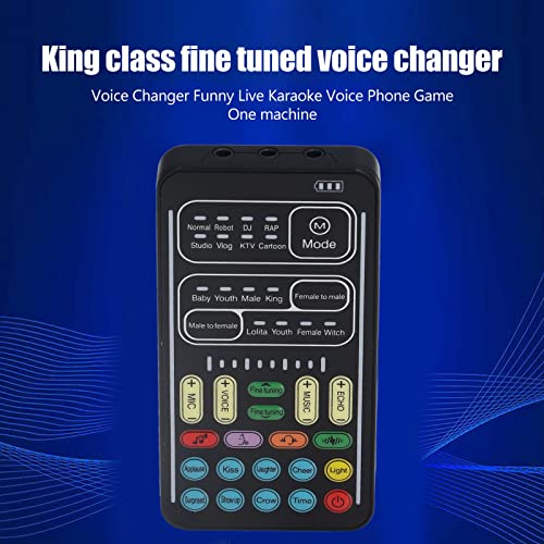 VBESTLIFE Voice Changer Set with LED indicators in action during mode switch