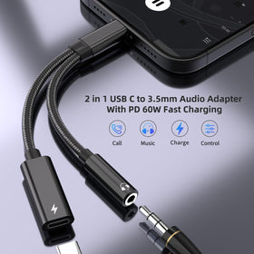 Vcddom closeup of USB‑C and 3.5mm connectors demonstrating reliability