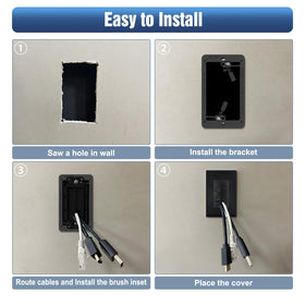 VCE black brackets and plates suit modern home theaters and living rooms