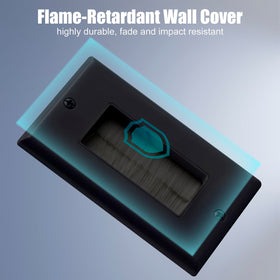 VCE brush wall plate installation demonstrates quick, tool-free placement
