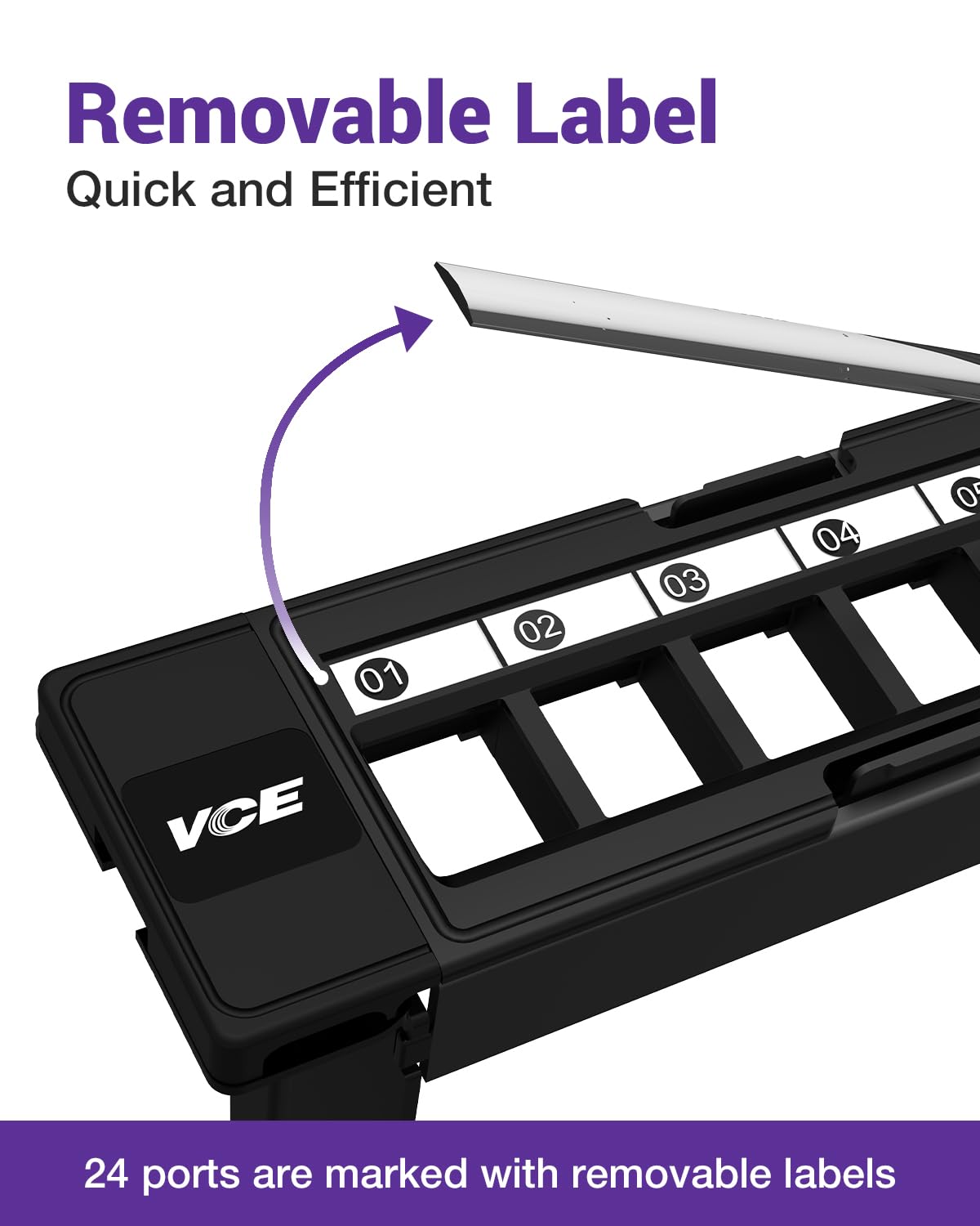 VCE Cat6 panel shows broad keystone compatibility for HDMI, coax, and more