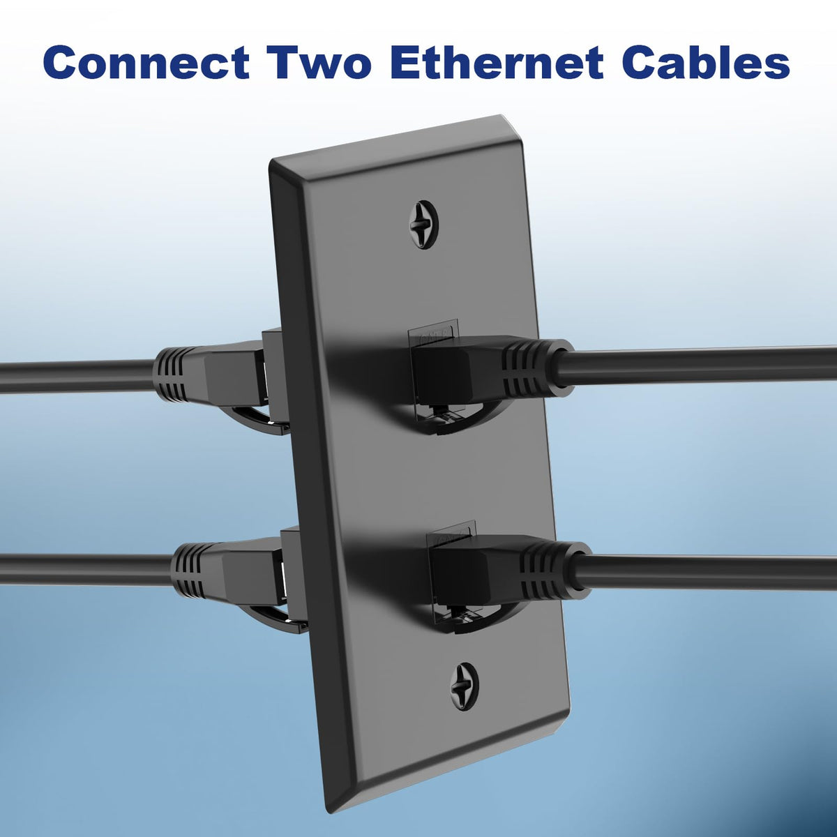 VCE wall plate with included screws beside it to show size and mounting hardware convenience