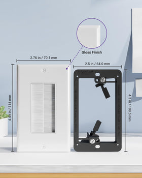 VCE low-voltage bracket installation keeps cables secure behind walls.