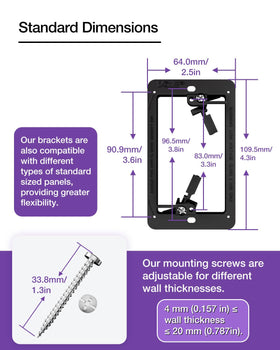 VCE wall-mount TV cable kit keeps cords organized and accessible