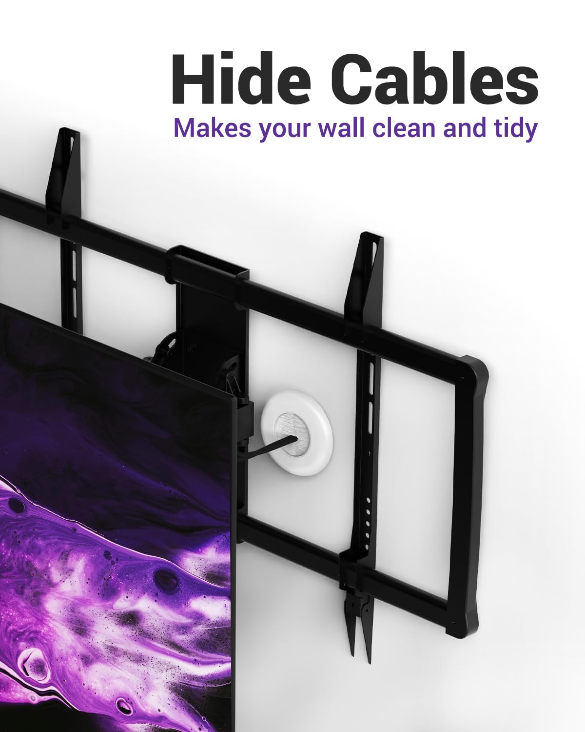 VCELINK brush close-up fibers keeping cables concealed and reducing dust