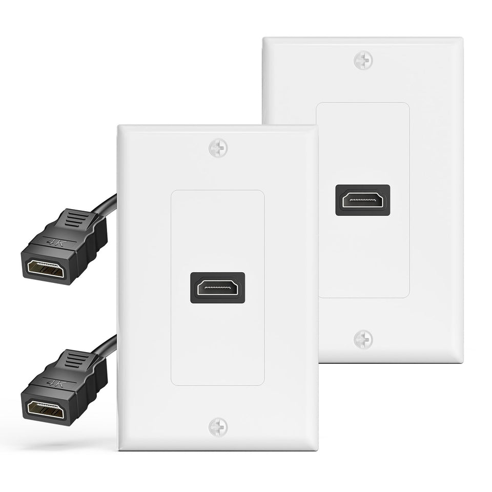 VCELINK HDMI wall plate 1-port enabling tidy, cable-free setup