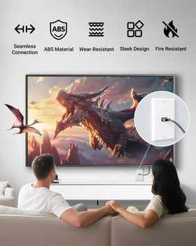 VCELINK ABS material wall plate offers durable daily use