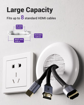 VCELINK installed behind a TV with cables hidden for a clean setup