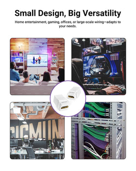 VCELINK coupled to short HDMI cables illustrating reliable high-bandwidth links