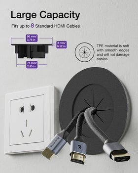 VCELINK wall plate kit includes two kits and locking brackets for a secure fit.