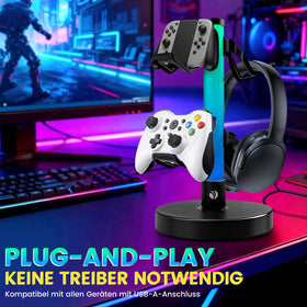 VCOM Controller Holder keeps game controllers within reach and neatly organized.