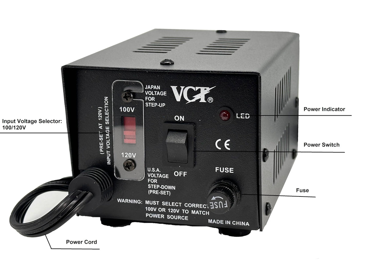 VCT VT-500J powering a laptop to show reliable conversion benefit