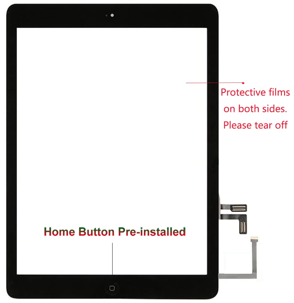 VDASO iPad Air 1st Gen DIY tools kit includes camera bracket and buttons.