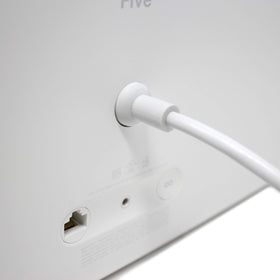Vebner connector seated in Sonos Sub Mini demonstrating correct compatible fit