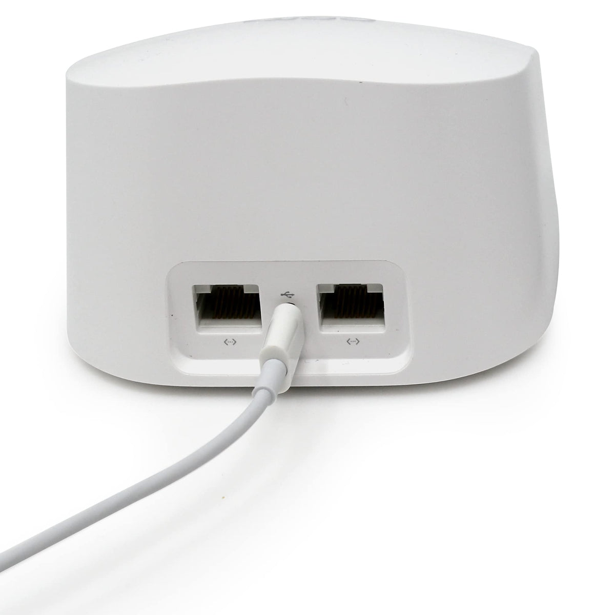 Vebner power cord in a home office setup, easy replacement and tidy cable management.