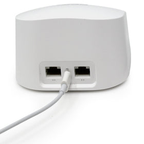 Vebner power cord in a home office setup, easy replacement and tidy cable management.