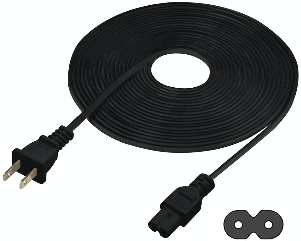 Vebner 25-foot power cable extending reach for TVs and consoles.