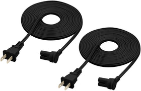 Vebner front packaging showing two 25-foot black power cords and easy setup benefit