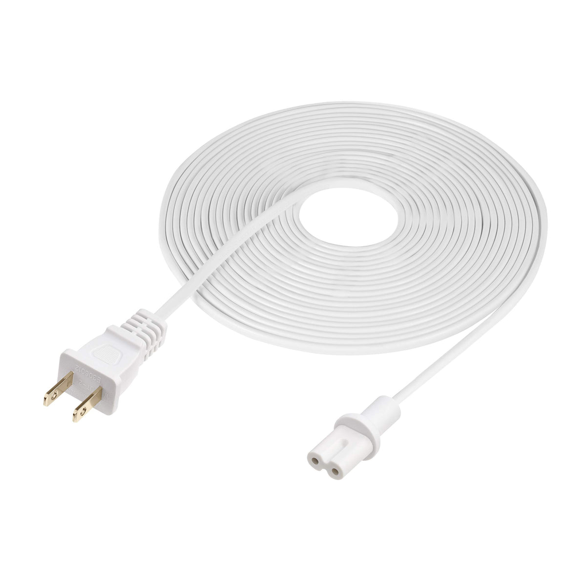 Vebner front packaging showing white 20-foot cord and neat coil for easy storage and placement