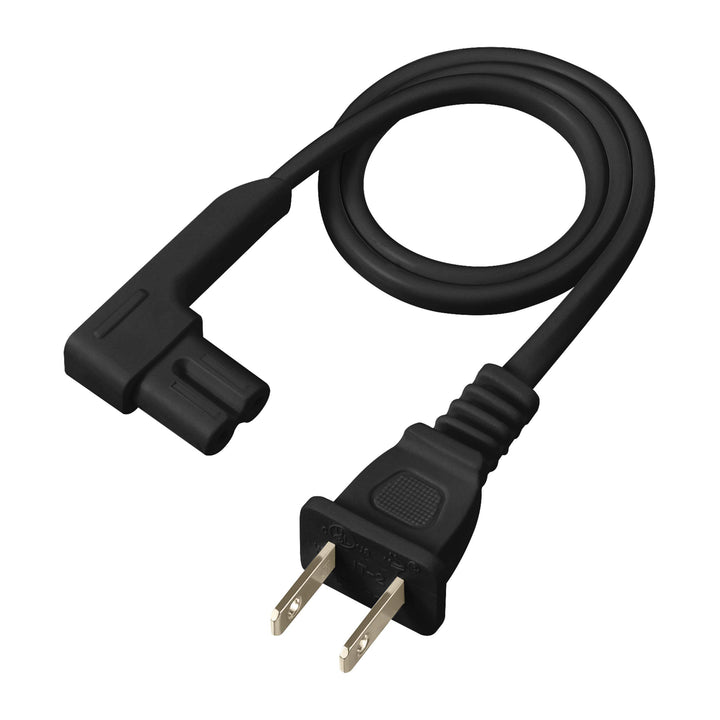 Vebner front view power cord showing compact length and neat look